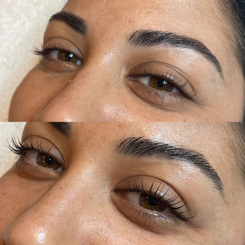 Dante Wellness Brow & Lash Before & After